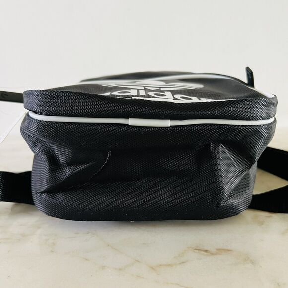 ADIDAS ORIGINALS Black White Mini Backpack With Trefoil Logo - Picture 5 of 10